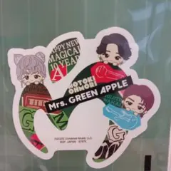 ミセスくじ　クリアファイル&ステッカー　Mrs.GREEN APPLE