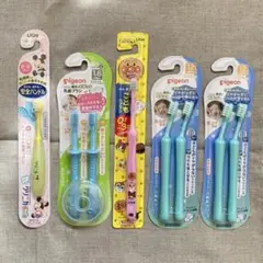 LION Pigeon ベビー子ども用 歯ブラシ 5点 まとめ売り0-3歳用