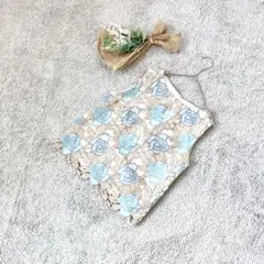 A3024【ダイヤグラム】花柄レースノースリーブトップス/上品/モチーフ