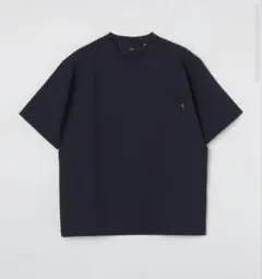 SHIPS: シアサッカー ストライプ クルーネック Tシャツ　ネイビー