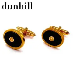【極美品】dunhill ダンヒル カフス ブラック ゴールド