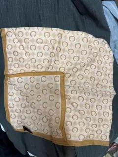 CELINE ロゴパターン ハンカチ　大判　中古品