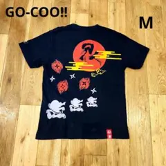 GO-COO　ゴクー　半袖　ブラック　M　tシャツ　刺繍　手裏剣