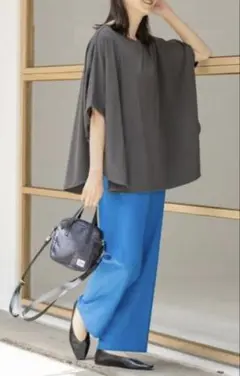 LEPSIM レプシィム　ポンチョカットソー　グレー