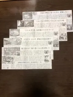 朝日新聞　記事スクラップ『異国食堂 ガチグルメ in Japan』１～５