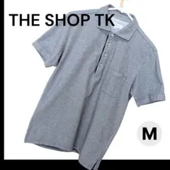 【THE SHOP TK】グレー ポロシャツ Mサイズ