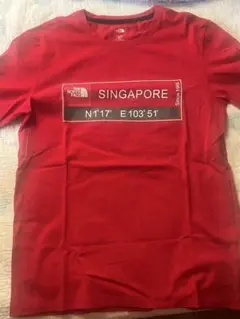 THE NORTH FACE 半袖Tシャツ　シンガポール限定　赤　Tシャツ S