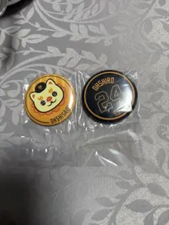 ジャイアンツ エニマイくじ E賞 缶バッチ 大城卓三 オオシーサー