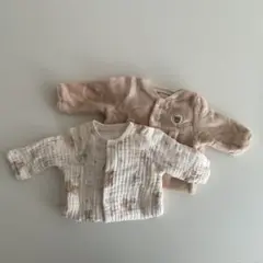 くま　ロンパース50~70 2枚セット