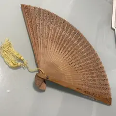 木彫刻揺扇