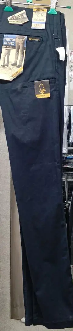 G-5003 スタイリッシュストレッチストレートパンツ M ネイビー