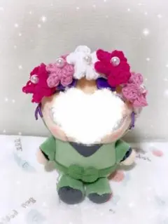 ふわこっと向け花冠　ピンク系