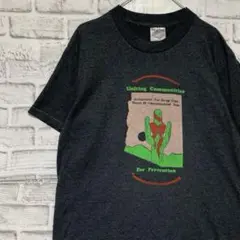USA製90sヴィンテージTシャツ！シングルステッチ　グレー半袖古着　L716