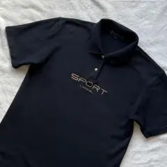 ★LANCEL SPORT 半袖 ポロシャツ M ブラック