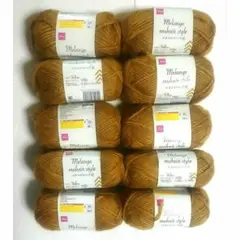 メランジモヘア調　マスタード 約35g(約60m)×10玉