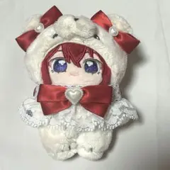 ぬい服 いつぬい ぬいぐるみ用 リボン 赤 レース
