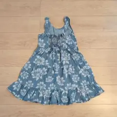 花柄フリルノースリーブワンピース 140