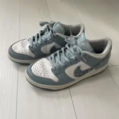Nike Dunk Low ライトブルー/ホワイト ペイズリー