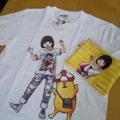 浅野いにおX@小豆イソベやんTシャツ Ｍ ポーチ付き.新品