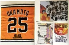 新品未使用ジャイアンツグッズ、タオル、クリアファイル、ガイドブック、新聞