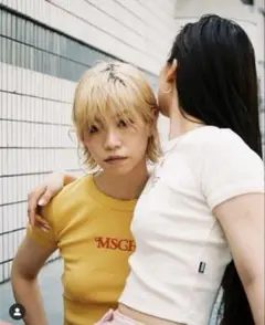 mischief×Girls Don't Cry クロップドTシャツ