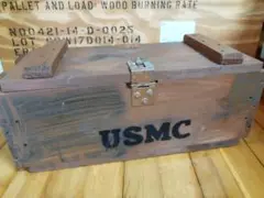 (2378)USミリタリー、アーモボックス、木箱、米軍実物放出品レア