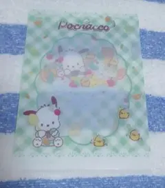サンリオキャラクターズ　ミニクリアファイルガム　ポチャッコ
