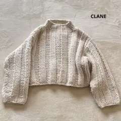 CLANE クラネ BULKY RIB HAND KNIT TOPS バルキーリブハンドニットトップス 15106-2122 アイボリー 1 ITNBQKI05M5Q CLANE/クラネ】BULKY RIB HAND KNIT TOPS/バルキーリブハンド