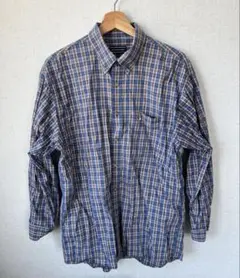 【美品】HUSH PUPPIES チェック柄シャツ Lサイズ