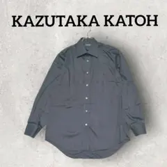 KAZUTAKA KATOH 長袖シャツ メンズワイシャツ 無地 (F) 黒系