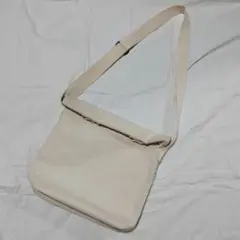 BURLAP OUTFITTER クリーム色 キャンバス ショルダーバッグ 白