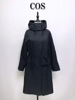 453 COS コス モッズコート マウンテンパーカー XS 黒 ブラック