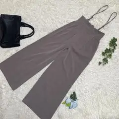 極美品　プロポーションボディドレッシング　サスペンダー付きワイドパンツ　Sサイズ