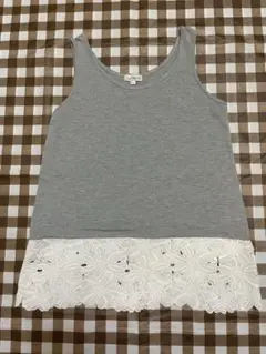 タンクトップ　グレー　Lサイズ
