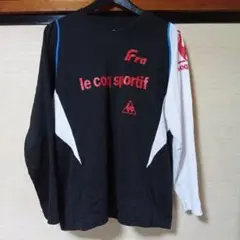 le coq sportif 長袖シャツ 黒/白 L