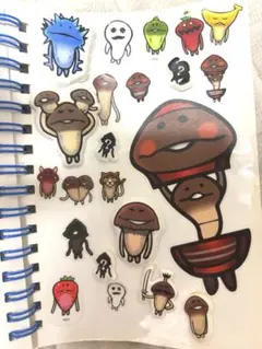 なめこ栽培キット　シール