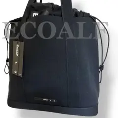 未使用タグ付き　エコアルフ　トートバッグ　A４収納　大容量　ブラック　肩がけ
