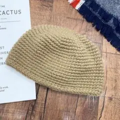 イスラム帽　カーキ　ニットキャップ　シンプル　ストリート　ダンス　イスラムワッチ