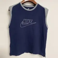 NIKE ナイキ ノースリーブTシャツ ネイビー/グレー M
