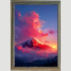 Ｐ1276　富士山　繁栄・幸運　【開運風水絵画風ヒーリングアート】