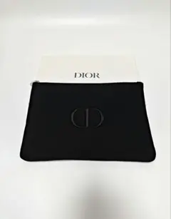 新品未使用 Dior ディオール ノベルティ フラットポーチ ブラック