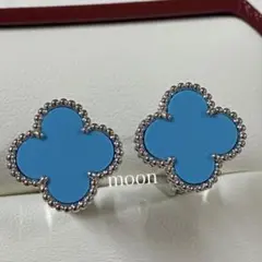 【天然石・高品質】ターコイズピアス