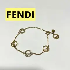 FENDI ブレスレット エフイズフェンディ ライトストーン ゴールド