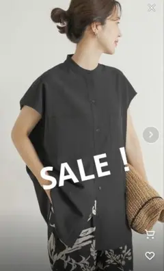 再値下げURBANRESEARCHDOORフレンチスリーブシャツアーバンリサーチ
