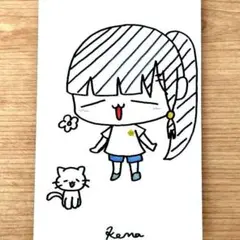 オリジナルキャラクター　オリジナルイラスト　手描きイラスト　アナログイラスト