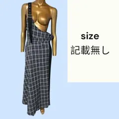 No.390 (♡)チェック柄ワンショルダーワンピース
