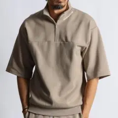 Duffer BLACK LABEL ハーフジップカットソー
