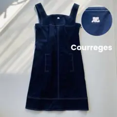 クレージュ Courrèges y2kノースリーブミニワンピース ネイビー