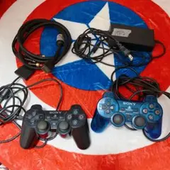 PS2 アダプター　コントローラー　S端子ケーブル　セット
