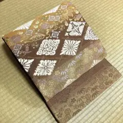 正絹 袋帯《宝尽くし 花菱》